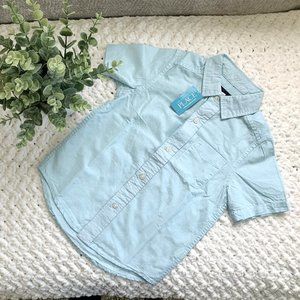 NWT Boys The Children's Place Button Down Shirt (Blue) XS/4